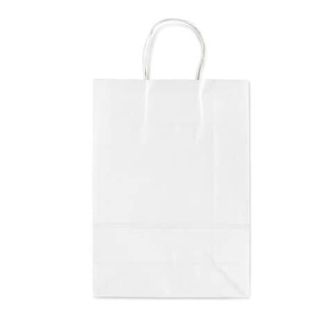 Sacchetti da regalo Rex-Sadoch Allegra tinta unita 16x8x21 cm bianco conf. da 25 - SDS16BIA